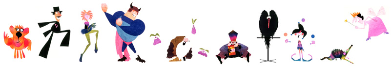 Ralph, Mum, Flora, Rod, Greenie, Botch, Rudy, Scuzzy, Ratatooie, FGM